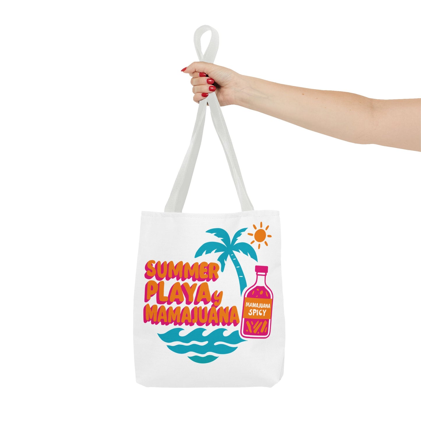 Vibrant Summer Tote Bag, Beach Bag, Eco-Friendly Shopping Tote, Gift for Vacation Lovers, Fun Summer Accessory