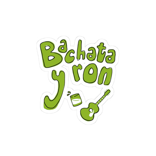 Bachata y Ron Kiss-Cut Stickers