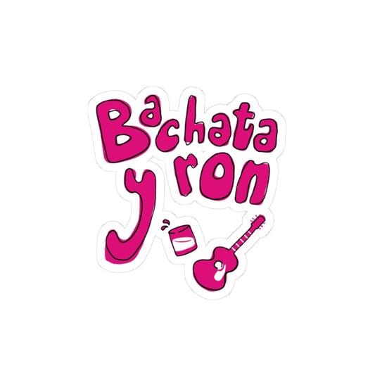 Bachata y Ron Kiss-Cut Stickers