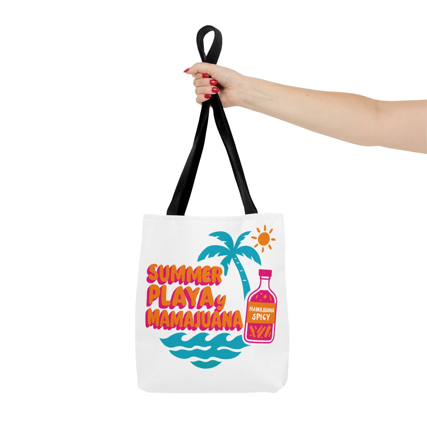 Vibrant Summer Tote Bag, Beach Bag, Eco-Friendly Shopping Tote, Gift for Vacation Lovers, Fun Summer Accessory