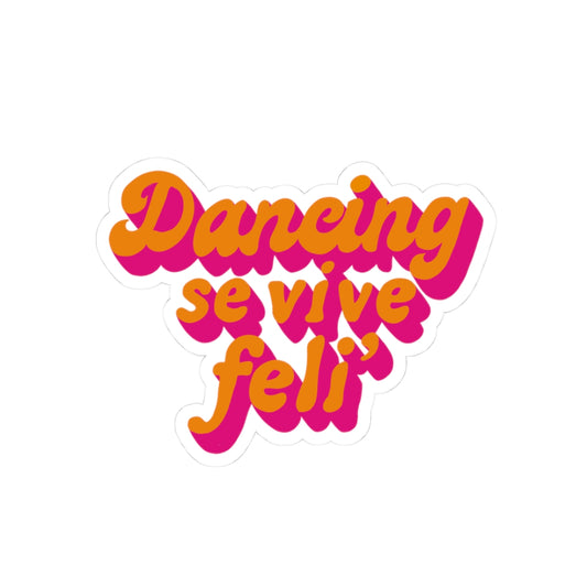 Vibrant Dance Kiss-Cut Stickers - Expressive Art for Music Lovers, Fun Decor for Laptops, Journals, Parties, Celebrations