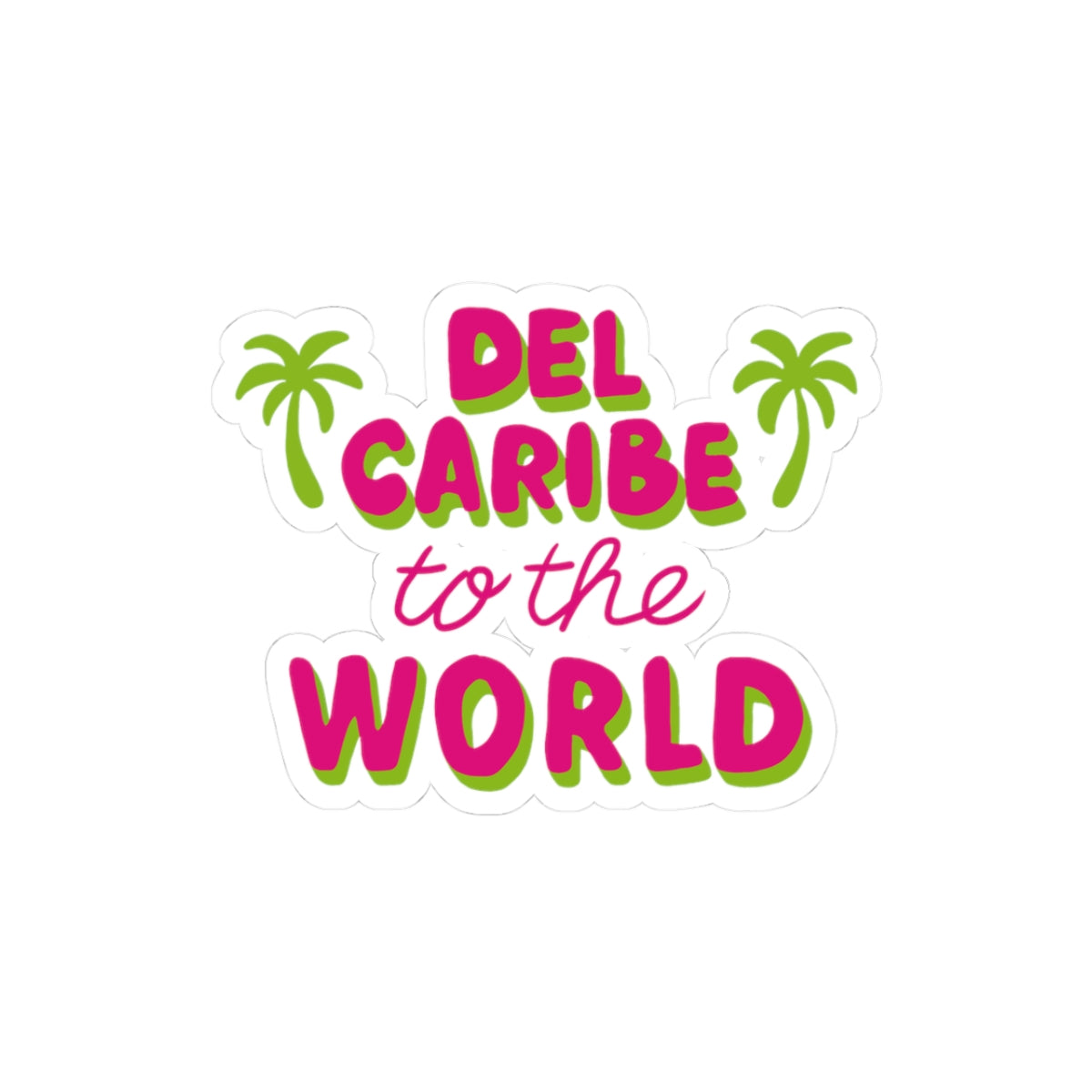 Caribbean Adventure Stickers - Tropical Vinyl Decals for Laptops, Water Bottles, Scrapbooking, Travel Lovers, Summer Vibes