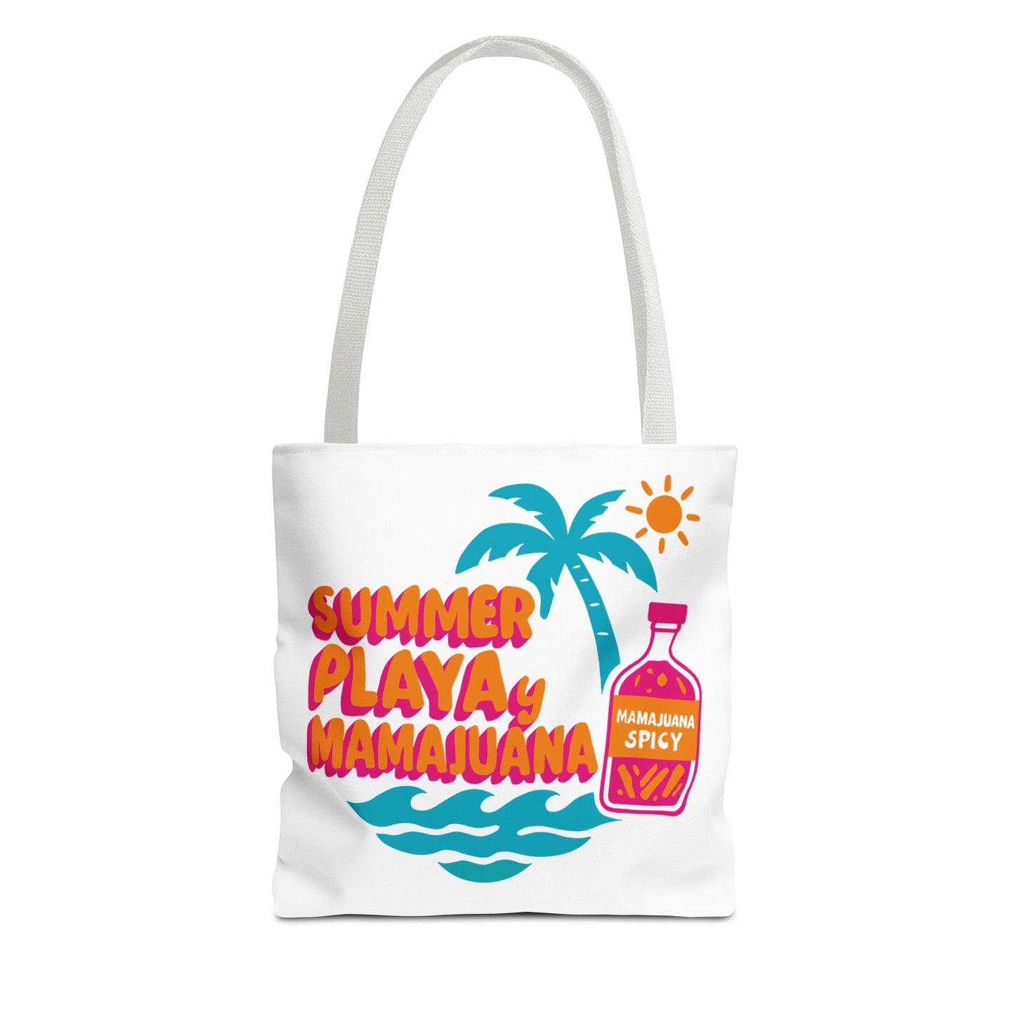 Vibrant Summer Tote Bag, Beach Bag, Eco-Friendly Shopping Tote, Gift for Vacation Lovers, Fun Summer Accessory