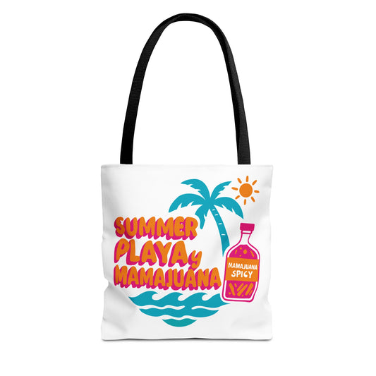 Vibrant Summer Tote Bag, Beach Bag, Eco-Friendly Shopping Tote, Gift for Vacation Lovers, Fun Summer Accessory